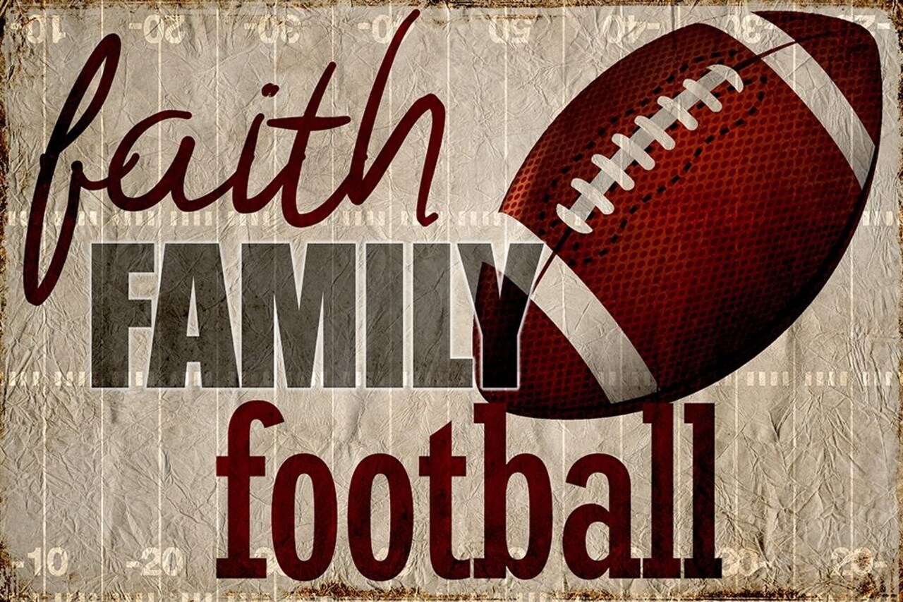 Faith Family Football Poster Print by Allen Kimberly - Item # VARPDXKARC481A